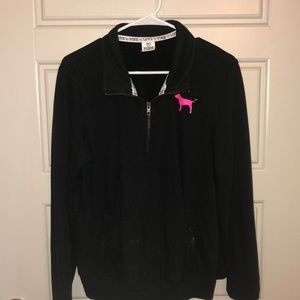 PINK hoodie half zip